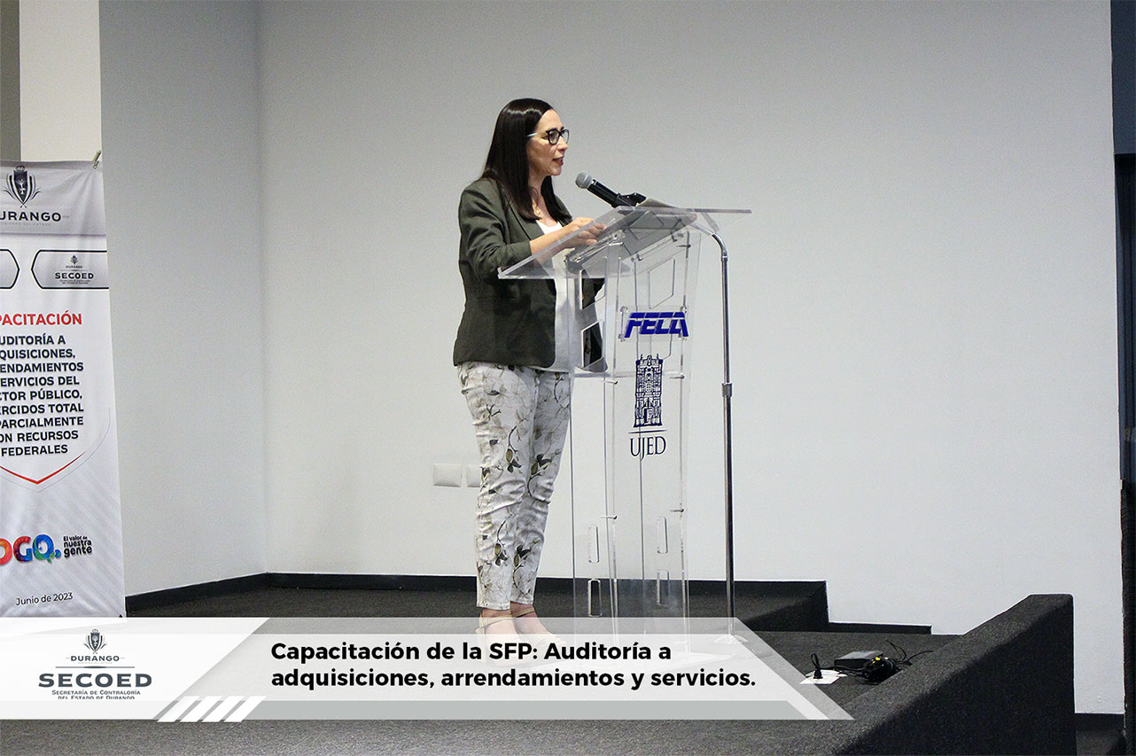 Capacitación de la SFP: Auditoría a adquisiciones, arrendamientos y servicios