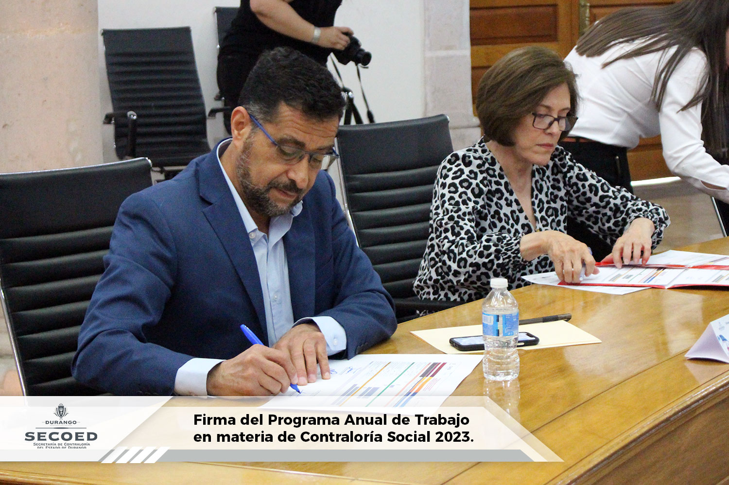 Firma de Compromiso de Cumplimiento de los Programas Anuales de Trabajo Estatal y Federal - Contraloría Social 2023