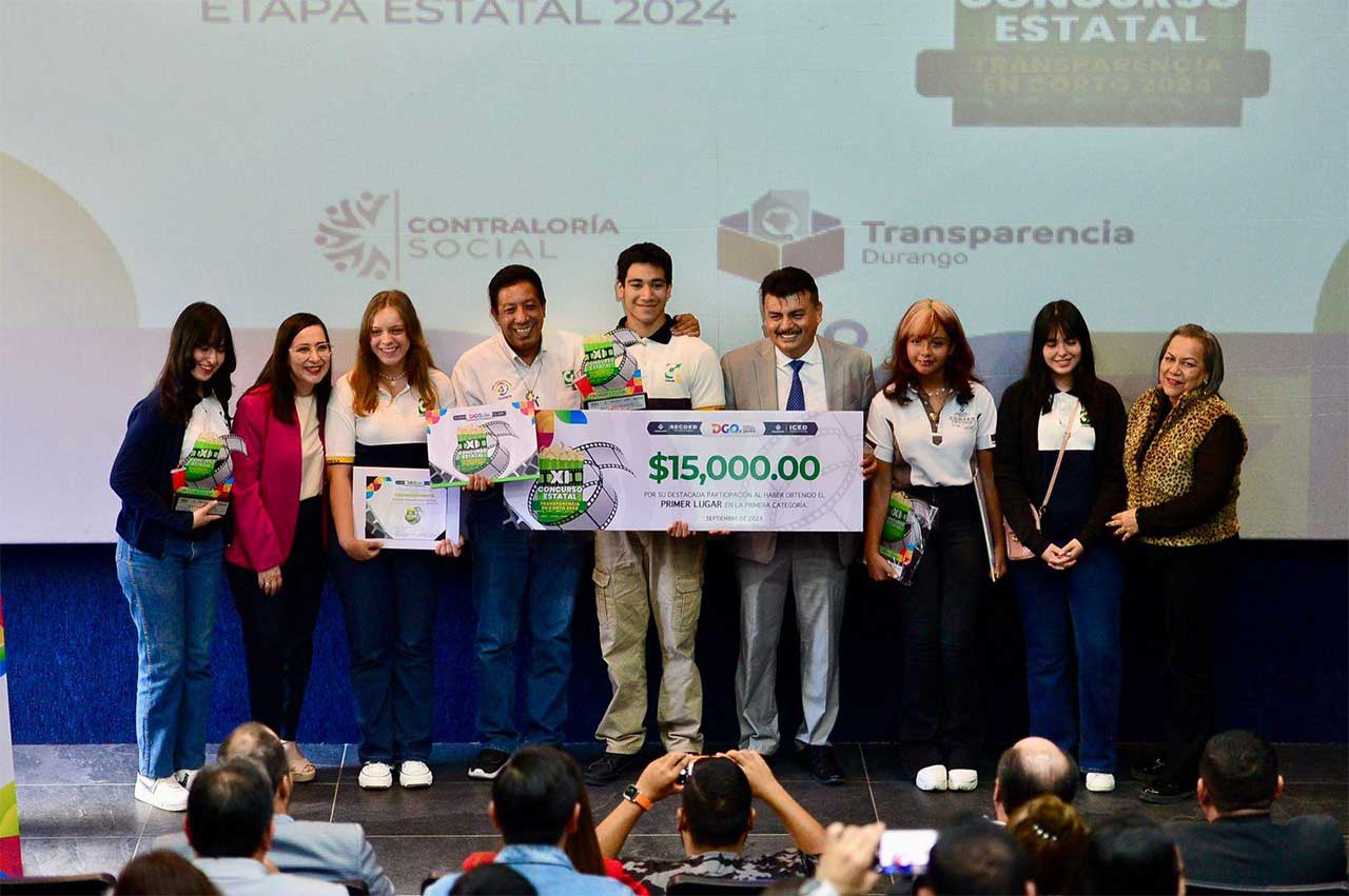 Gobierno de Durango invita a jóvenes a participar en el XII Concurso Transparencia en Corto